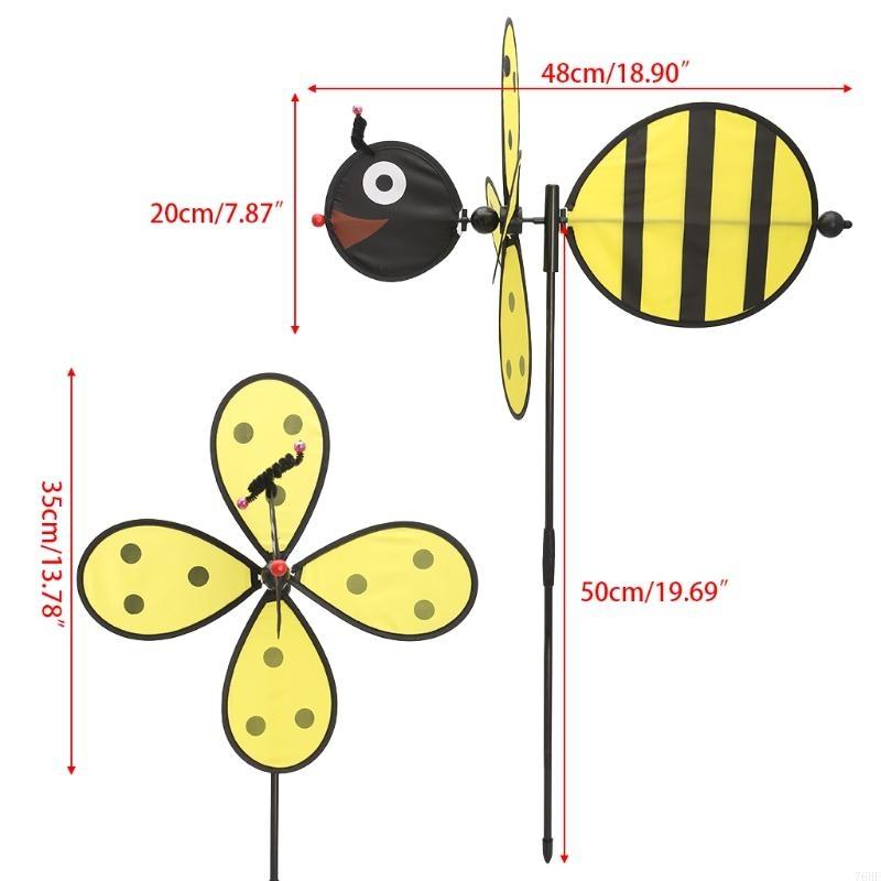 Kids Yard Toys - 76HF Kincir Angin Lebah Besar Pemintal