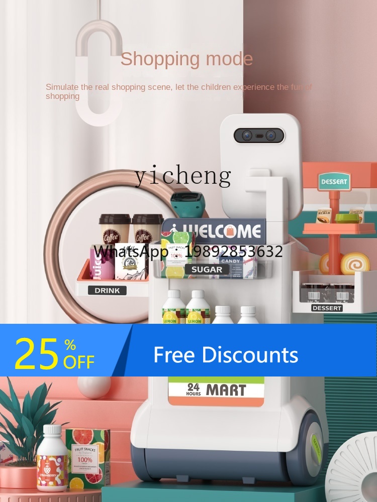 Toy Cash Register - Mainan Kasir Anak-Anak Rumah-Rumahan Simulasi Supermarket
