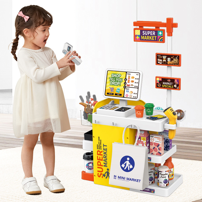 Toy Cash Register - Mainan Kasir Supermarket Mini untuk Anak-anak,