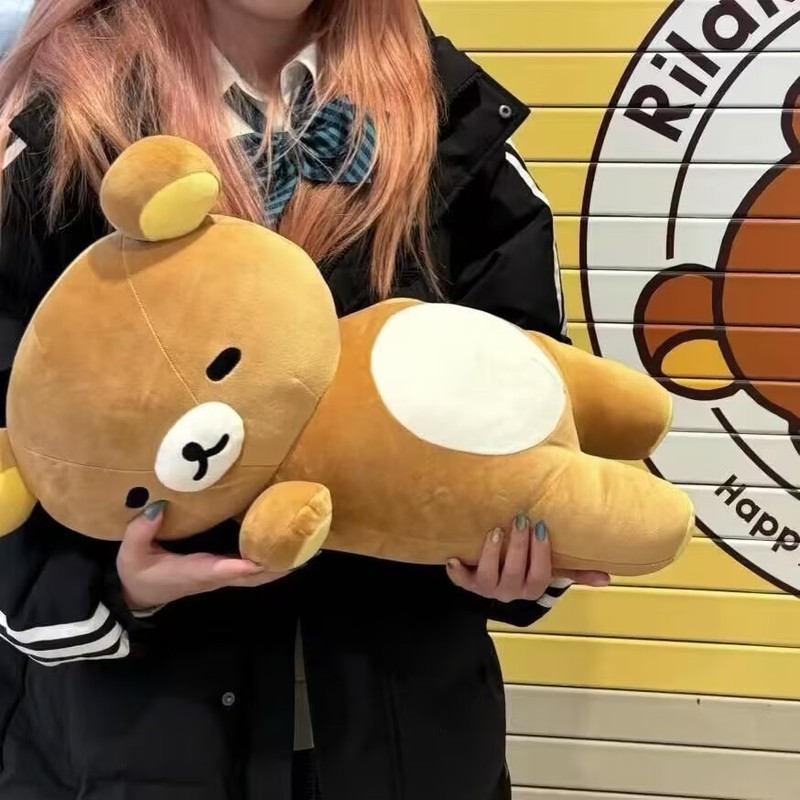 Kids Toys 3 Year Old - Boneka Rilakkuma Tidur Besar 35/50cm, Boneka