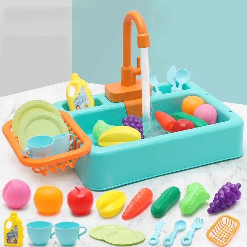 Kids Toys Kitchen Set - Set Mainan Wastafel Dapur Plastik untuk