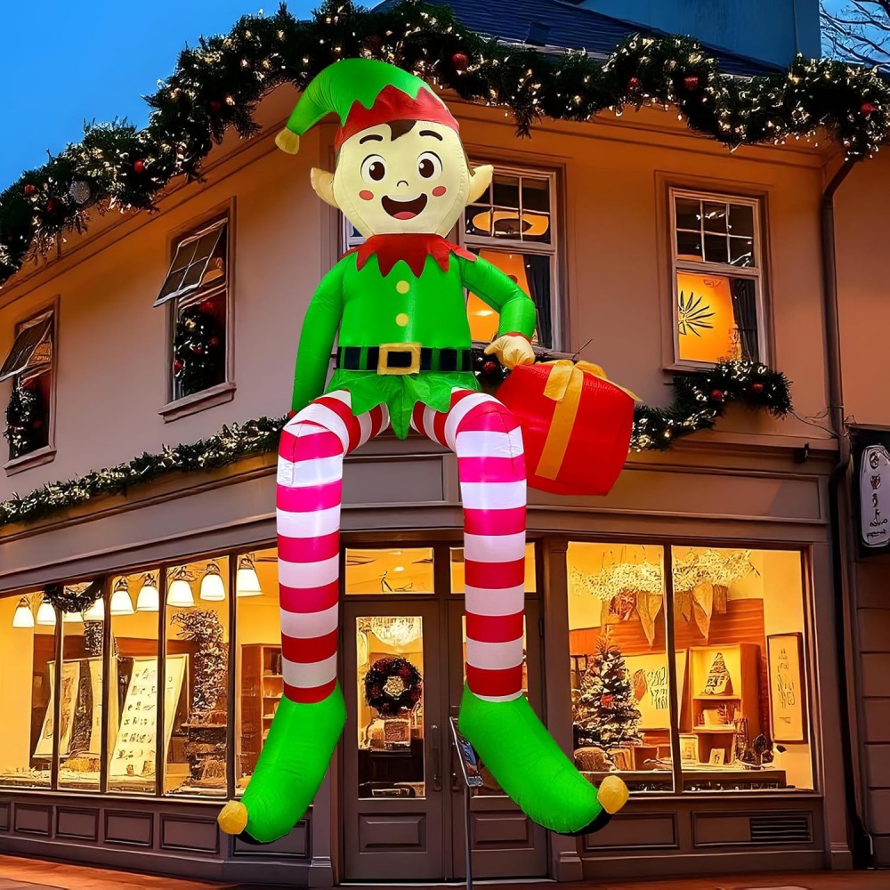 8FT Dekorasi Elf Duduk Tiup Na - Kids Toys Xmas ulasan dan harga